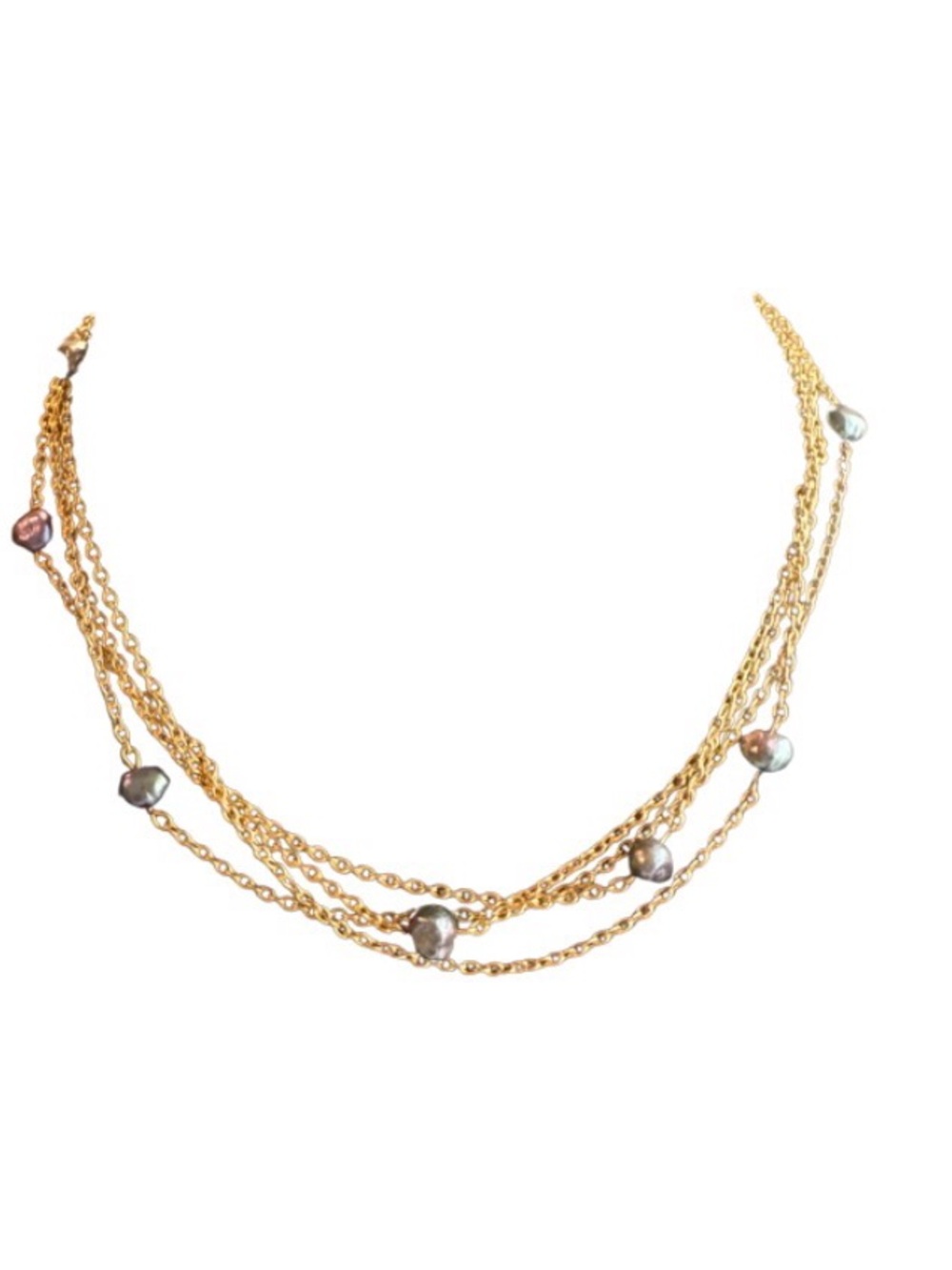 Authentic Freahwater Black Pearl Necklace